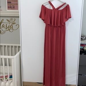 Beautiful Maternity Maxi dress Medium SALE pregnancy baby shower photography